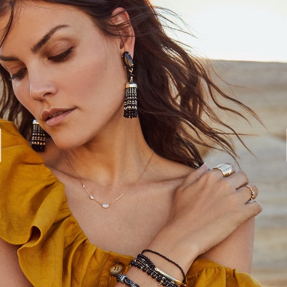 Kendra Scott Jewelry - Kendra Scott Dove Statement Earrings Gold & Black